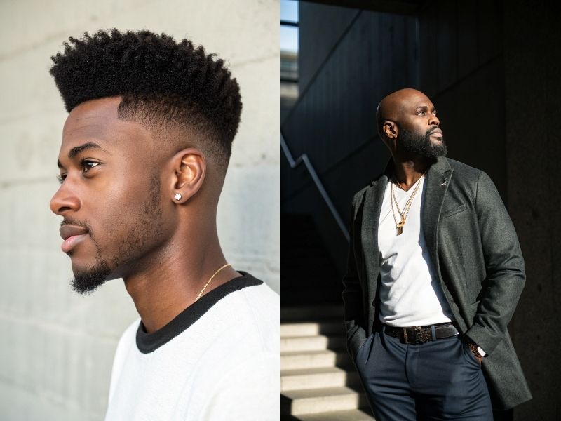 Short hairstyles for black men