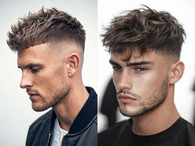 Short hairstyles with bangs