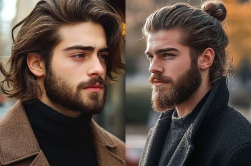 Long Hairstyles with Beard