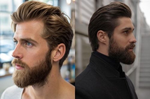 Medium Hairstyles with Beard