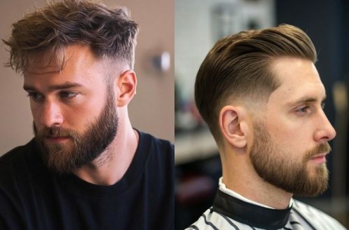 Short Hairstyles with Beard