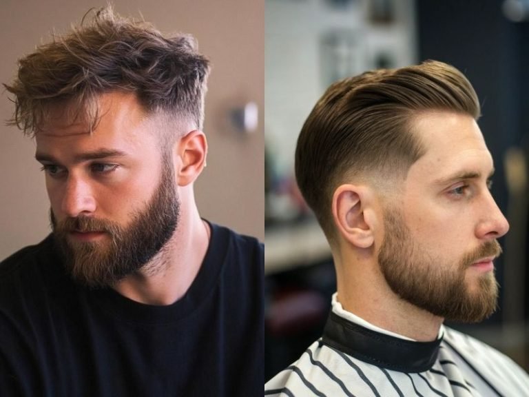 Short Hairstyles with Beard