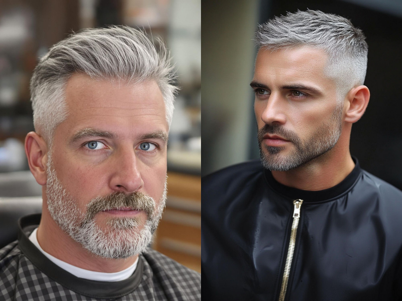 Short Gray Hairstyles for Men