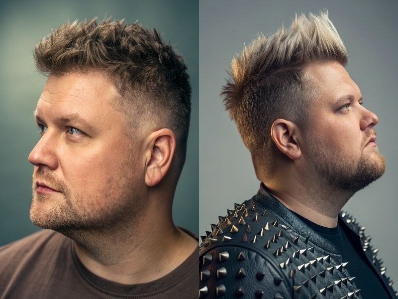 Short Hairstyles for Round Face Men