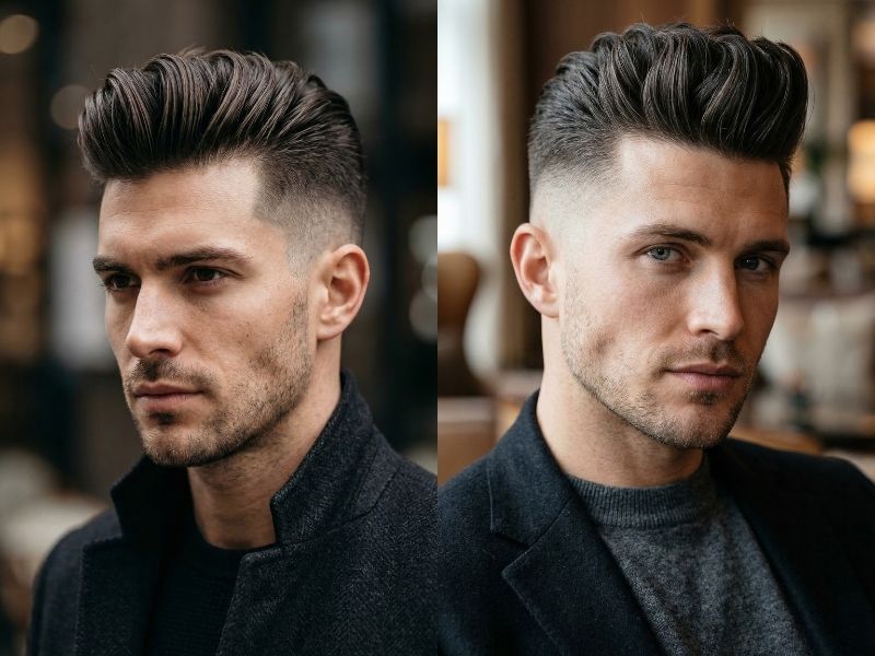 Short Pompadour Hairstyle Ideas