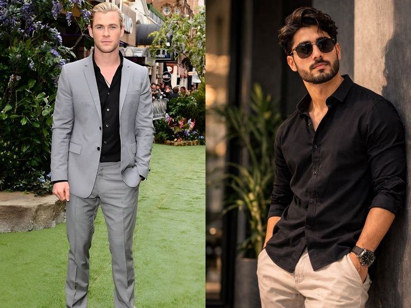 Black Shirt Outfit Ideas