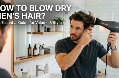 How to blow dry men's hair