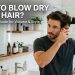 How to blow dry men's hair