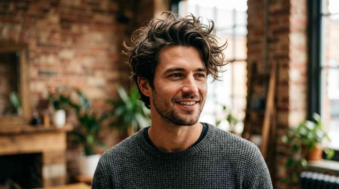 How to style messy hair for men