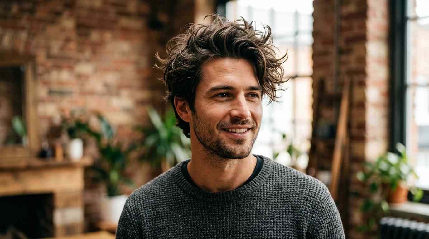 How to style messy hair for men