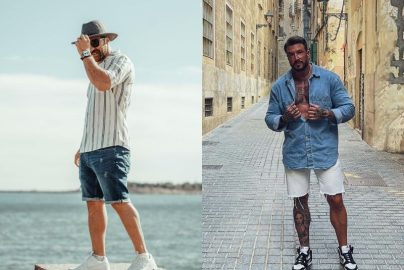 Jeans Shorts Outfits for Men