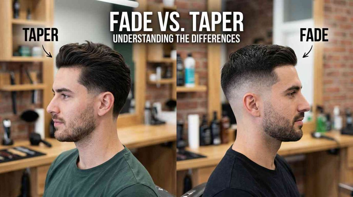 What is the difference between a fade and a taper