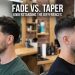 What is the difference between a fade and a taper