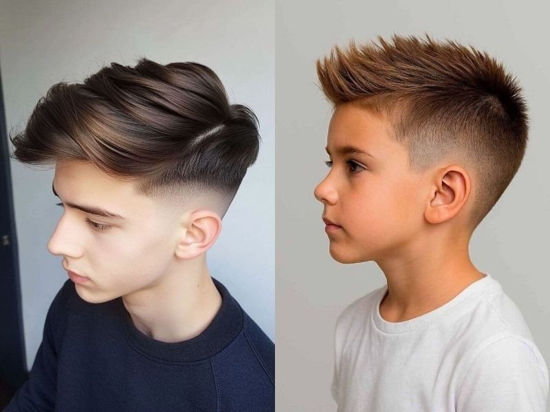 Boys Fade Haircuts for Kids Long on Top